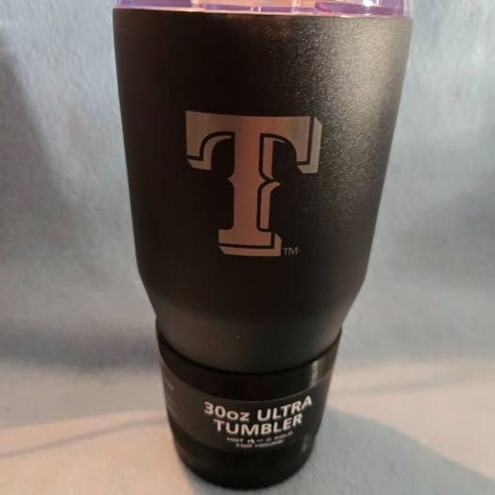 Brand new Texas Rangers Black 30oz Ultra Tumbler (T-T)